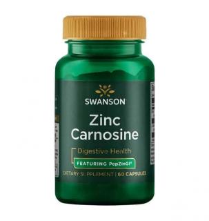 SWANSON Zinc Carnosine (Cynk i Karnozyna) 60 Kapsułek