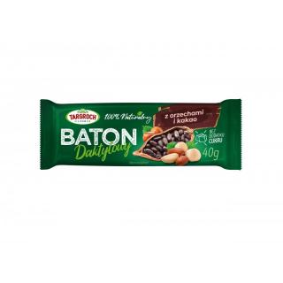 Targroch Baton daktylowy z orzechami i kakao 40 g