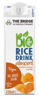The bridge napój ryżowy z migdałami bez dodatku cukrów bezglutenowy bio 250 ml