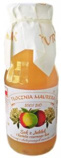 Tłocznia maurera sok jabłkowy z kwiatem czarnego bzu nfc bio 300 ml