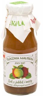 Tłocznia maurera sok jabłkowy z miętą nfc bio 300 ml