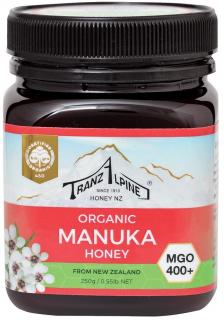 Tranzalpine miód manuka mgo 400+ bio 250 g
