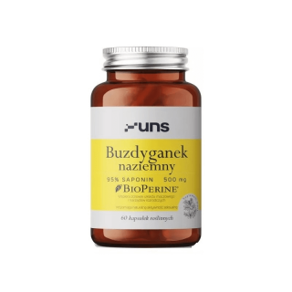 UNS SUPPLEMENTS Buzdyganek naziemny + BioPerine (60 kaps.)