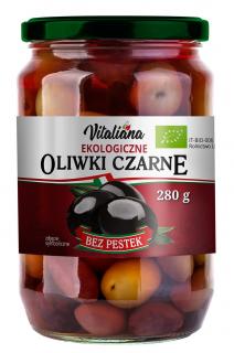 Vitaliana oliwki czarne bez pestek w zalewie bio 280 g (150 g)