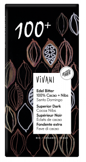 Vivani tabliczka gorzka 100 % kakao bio 80 g
