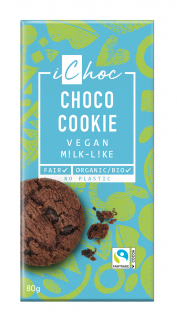 Vivani tabliczka kakaowa z kawałkami ciastek kakaowych fair trade bio 80 g