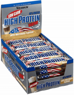 Weider Low Carb High Protein Bar- Baton Proteinowy 24 x 50g - Czekolada