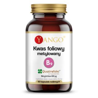 YANGO Kwas foliowy metylowany (Quatrefolic)  60 Kapsułek wegańskich