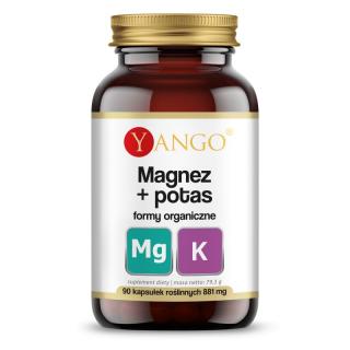 YANGO Magnez + Potas (Formy organiczne) 90 Kapsułek