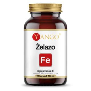 YANGO Żelazo (Diglicynian żelaza) 90 Kapsułek wegetariańskich