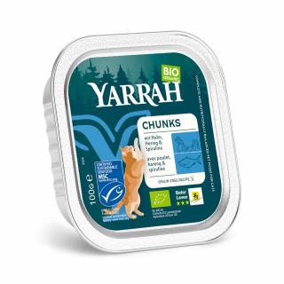 Yarrah (dla kota) kawałki kurczaka i ryby ze spiruliną bio 100 g