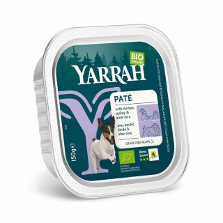 Yarrah (dla psa) pasztet z kurczaka, wołowiny i indyka z aloesem bio 150 g