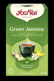 Yogi tea herbata zielona jaśminowa (green jasmine) bio (17 x 1,8 g) 30,6 g