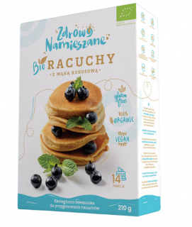 Zdrowo namieszane mieszanka na racuchy z mąką kokosową bezglutenowa bio 210 g