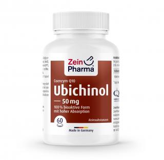ZEIN PHARMA Coenzym Q10 Ubichinol 50mg (Koenzym Q10, Ubichinol) 60 Kapsułek żelowych