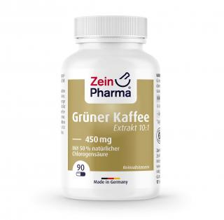 ZEIN PHARMA Grüner Kaffee Extrakt 450mg (Ekstrakt z zielonej kawy) 90 Kapsułek wegańskich