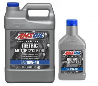 AMSOiL 10W40 Synthetic Motorcycle Oil 4,73L