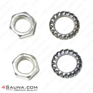 Nuts with washers 2 pcs. Nuts with washers for the heater. 2pcs