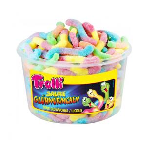 Trolli Glow Worms Robaki żelki 150szt. BOX