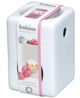 Bolsius Aromatic, Square, kominek do świec,  biały, 1 sztuka