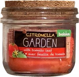 Bolsius Citronella, Liść pomidora, świeca w szkle, 80/83 mm, 1 sztuka