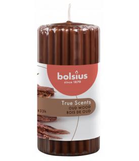 Bolsius True Scents, Drzewo Agarowe, świeca pieńkowa zapachowa 120/58mm