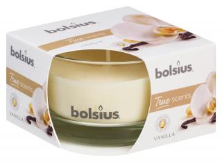 Bolsius True Scents, Wanilia, świeca w szkle 50/80mm