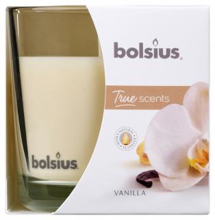 Bolsius True Scents, Wanilia, świeca w szkle 95/95mm