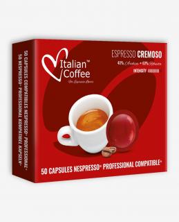 Italian Coffee Espresso Cremoso - Kapsułki do Nespresso Professional 50 sztuk