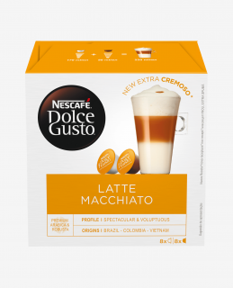 Nescafe Dolce Latte Macchiato Kapsułki z kawą 16 sztuk