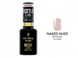 Jednofazowy Żel Bottel Gel  UV w butelce  pędzelkiem Victoria Vynn NAKED NUDE 15 ml