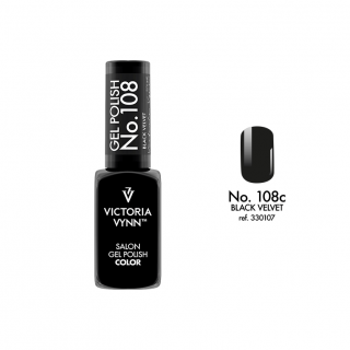 Lakier hybrydowy VICTORIA VYNN Gel Polish Color 108 BLACK VELVET 8 ml