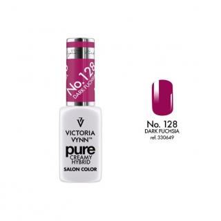 Lakier Hybrydowy Victoria Vynn Pure Creamy Hybrid 128 DARK FUCHSIA 8 ml  - Jesień 2018