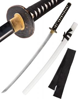 PROF MIECZ PRAWDZIWY HAMON KATANA TRENINGOWY STAL 1045 SW-9254