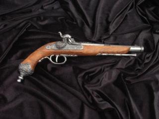 WŁOSKI OKAZAŁY PISTOLET KAPISZONOWY-BRESCIA-1825 (1013-G)