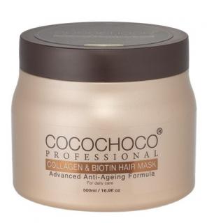 Cocochoco Collagen  Biotin Hair Mask maska do włosów z kolagenem i biotyną 500ml