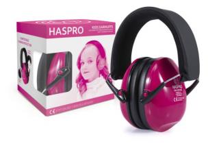 Haspro Kids Earmuffs Różowe nauszniki ochronne dla dzieci 