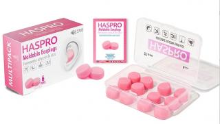 Haspro Moldable Earplugs Formowane zatyczki do uszu 6 par PINK