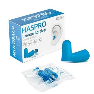 Haspro Universal Earplugs Stopery do uszu 10 par Blue