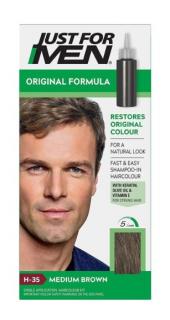 Just for Men Original Formula szampon koloryzujący do włosów dla mężczyzn H35 Średni brąz Medium brown