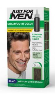 Just for Men Original Formula szampon koloryzujący do włosów dla mężczyzn H40 Średni-ciemny brąz Medium-dark brown