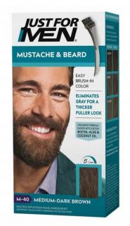 Just For Men Żel koloryzujący do brody i wąsów M40 Średni ciemny brąz Medium dark brown 14g