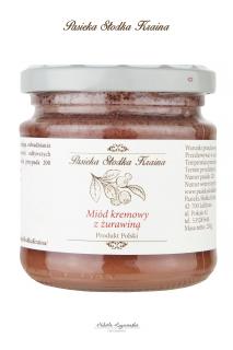 Pasieka Słodka Kraina Miód Kremowany z Żurawiną 250g 