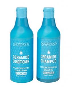 Zestaw Cocochoco Volumizing Ceramidowy Szampon + Ceramidowa Odżywka odżywka do regeneracji i odbudowy włosów 500ml 