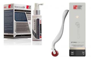 Zestaw Spectral F7 60ml na łysienie Astressin-B + DS Laboratories Stimuroller do włosów i skóry głowy 0,5mm