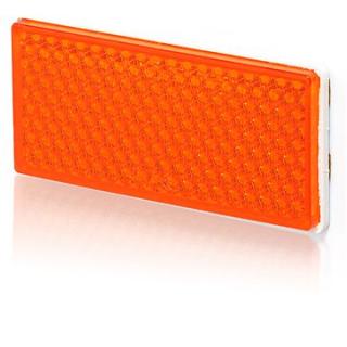 Odblask prostokątny pomarańczowy przylepiec UP-105x48 nr. kat. 50p