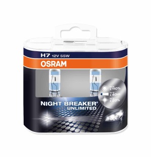 OSRAM H7 NIGHT BREAKER UNLIMITED 12V 55W +110%  2szt.