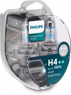 Philips H4 X-TREME VISION PRO150 ŻARÓWKA 150% NEW nr. kat. 12342XVPS2.