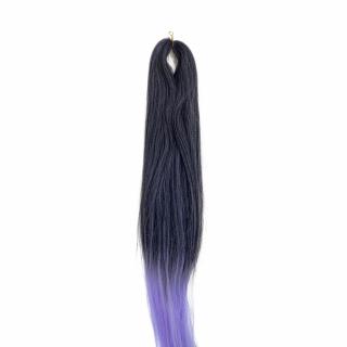 Czarno purpurowy - Kanekalon (#OMB Lavender)