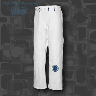 spodnie BJJ / Jiu-jitsu B12-blue 14oz, białe (27 rozmiarów)